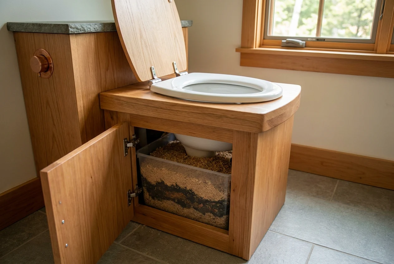 WC à compost à Monteux