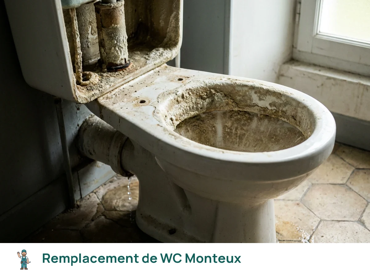 Remplacement de WC à Monteux